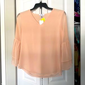 Dusty Rose Ruffle Top